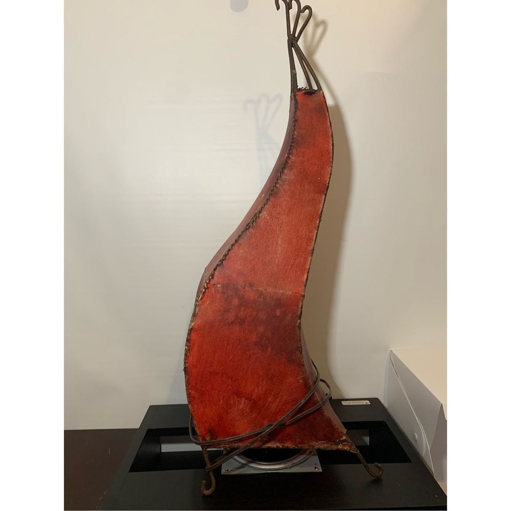 Vintage Stand / Hang Bended Flared 3 Hooks Lampshade